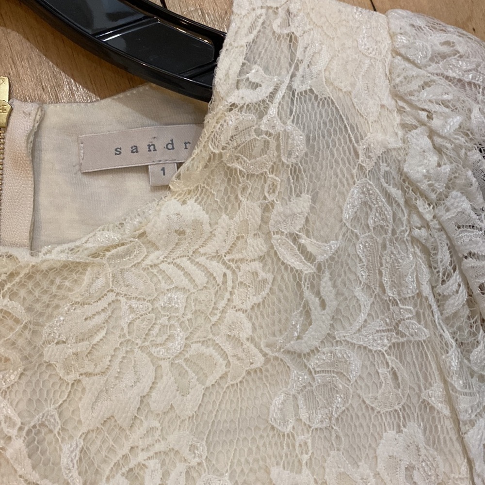 Sandro Lace Dress Sz 1 - Picture 12 of 16